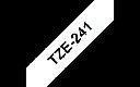 Brother TZe-241, Khổ 18mm, Dài 8m, Black On White, Chống Thấm Nước
