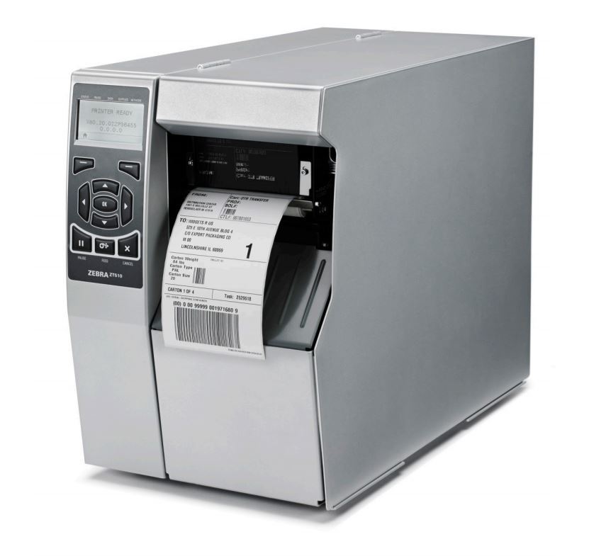   TT Printer ZT510; 4", 300 dpi, UK/AU/JP/EU Cords, Serial, USB, Gigabit Ethernet, Bluetooth 4.0, Tear, Mono, ZPL
