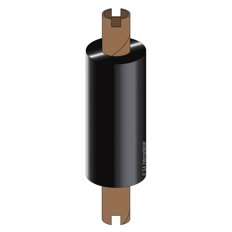 Zebra thermal transfer smudge proof resin ribbon – 2.5″ x 244′ #RR64X74C0.5-1ZZ4