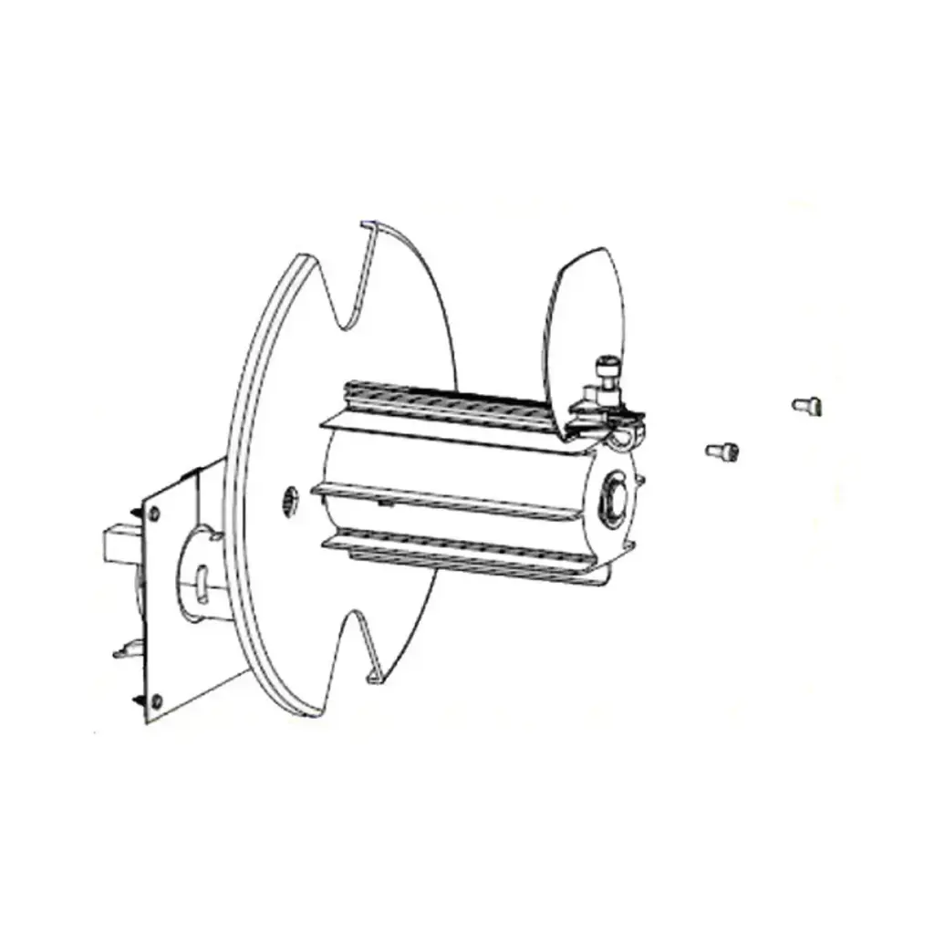 Kit, Media Rewind Spindle with Motor and PCB, ZT420, ZT421