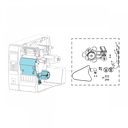 Máy in mã vạch Zebra ZT610 600 dpi , Rewind option