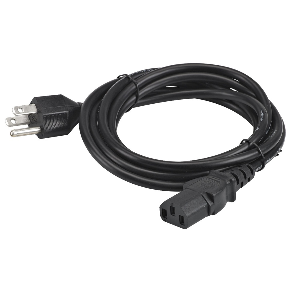 AC line cord, grounded, 7.5 feet or 2.3 meters, 3-prong. Associated countries: Canada, Mexico, United States.