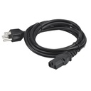 AC line cord, grounded, 7.5 feet or 2.3 meters, 3-prong. Associated countries: Canada, Mexico, United States.