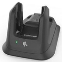 1-slot charging with USB cradle for a MC3300/MC3300x/MC3300ax; MC3400/MC3450 device and its battery. Sold separately: Power Supply (PWR-BGA12V50W0WW), DC cable (CBL-DC-388A1-01), micro-USB cable (25-124330-01R), country-specific AC cable.