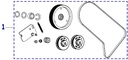 Kit Main Drive System (includes pulleys and belt for all dpi) ZT510