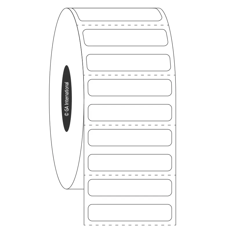 Permanent Deep-Freeze Labels for Thermal-Transfer Printers – 1.25″ x 0.25″ #FJT-169