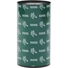 Resin Ribbon, 110mmx300m (4.33inx984ft), 5095; High Performance, Notched, 25mm (1in) core, 24/box