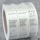 Nhãn vải Polyeste Satin dệt biên 1 mặt 